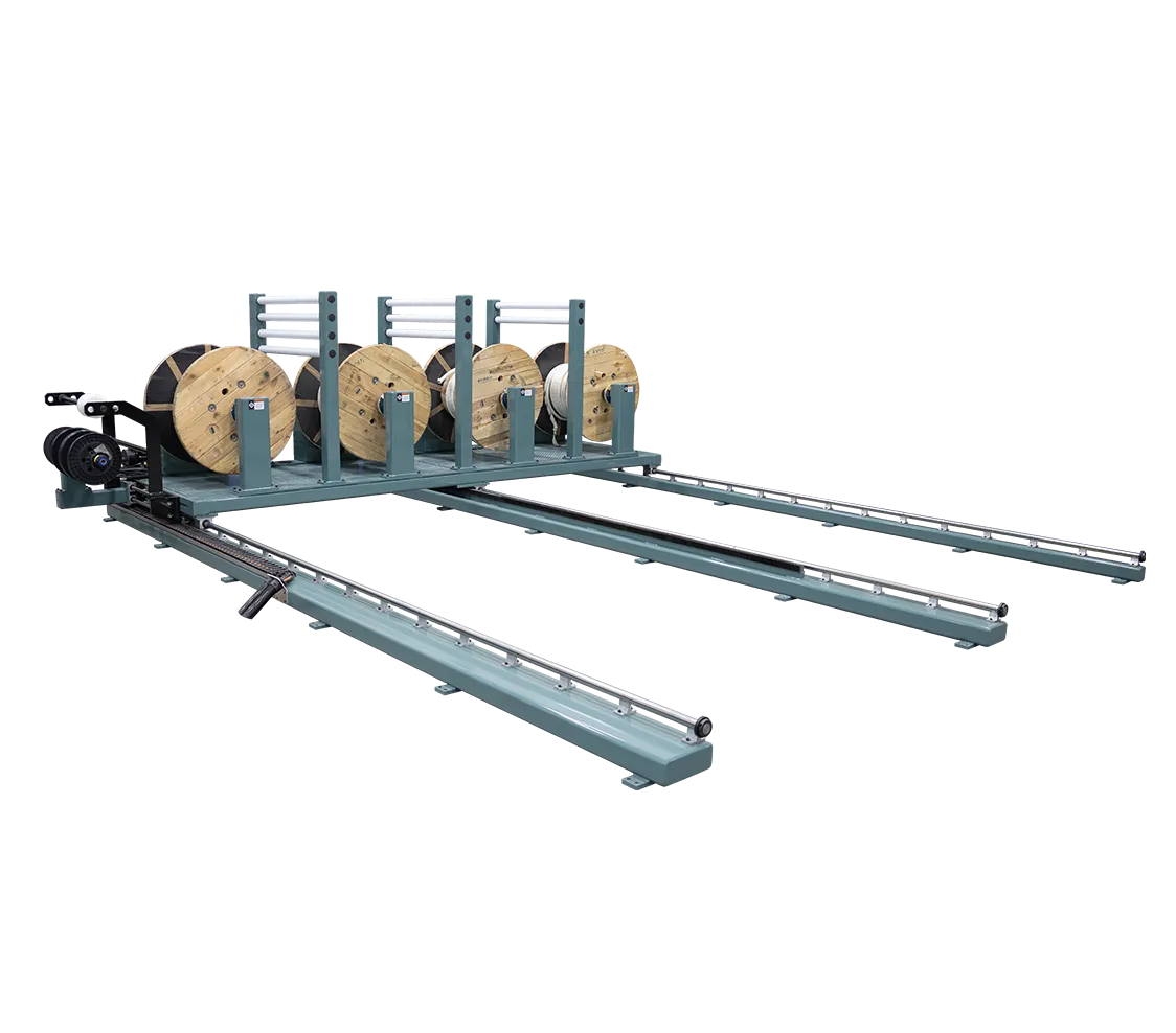 Powered Multi-Dereeler with Spools